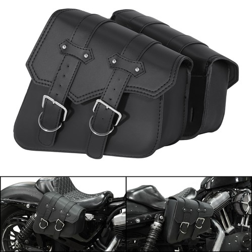 Black saddlebags side luggage - saddlebags,