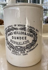 James Keiller & Sons Dundee Maling Ware Marmalade Pot C1896 Excellent