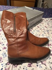 Gabor Tan Leather Mid Calf