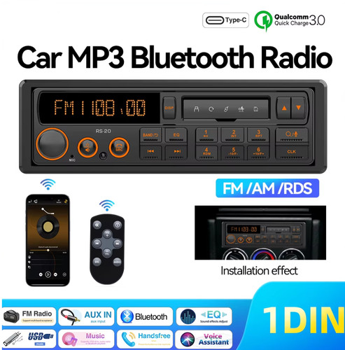 Retro 1din car - retro,