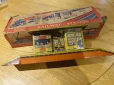 Mettoy Tinplate vintage Joytown Railway Station inc Box