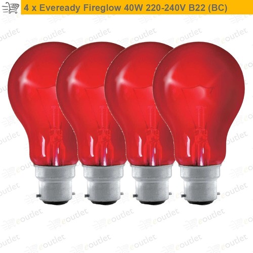 Red bulb fireglow flame - x,