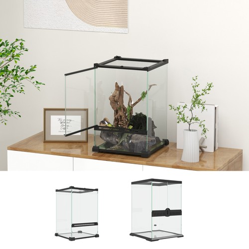 Glass reptile terrarium - glass, terrarium,
