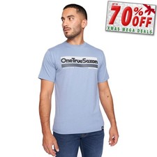 One True Saxon Forever Mens Casual Comfort T-Shirt Blue