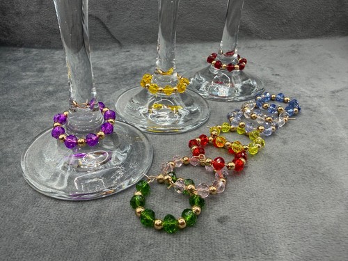 Wine glass charms with - charms,