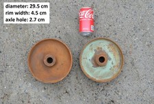 pair of iron wheels  old