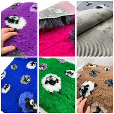 Dog Vet Bed Mat Bedding Veterinary Fleece Pawstrading - Sheep Design Rubber Back
