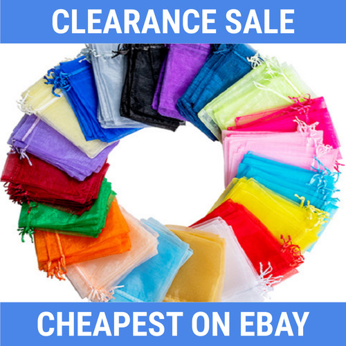 Organza gift bags 100pcs - organza,