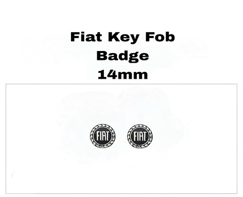 Fiat key fob badge 14mm - key,