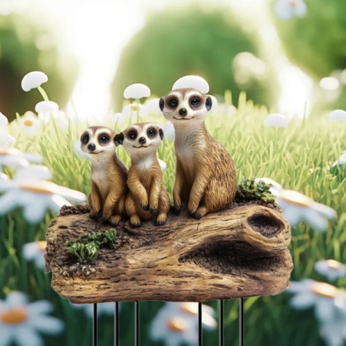 Meerkat garden stake - meerkat,