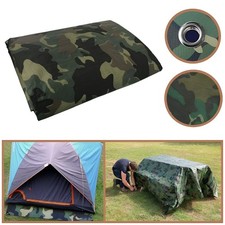 Heavy Duty Camo Waterproof Tarpaulin Cover Ground Sheet Camouflage
