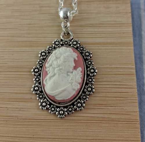 Cameo necklace female portrait - cameo,