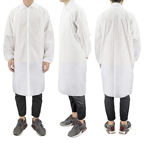 Lab coat white disposable - lab,