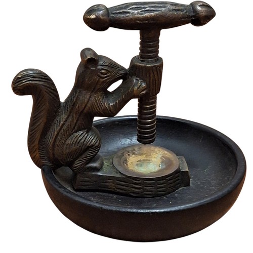 Vintage brass squirrel screw - squirrel,