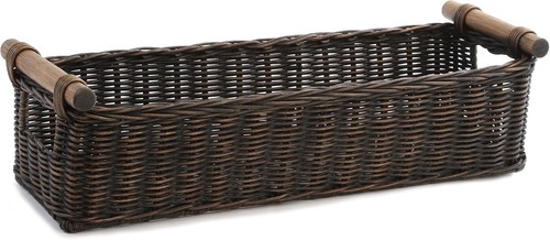 Long narrow pole handle wicker - handle,