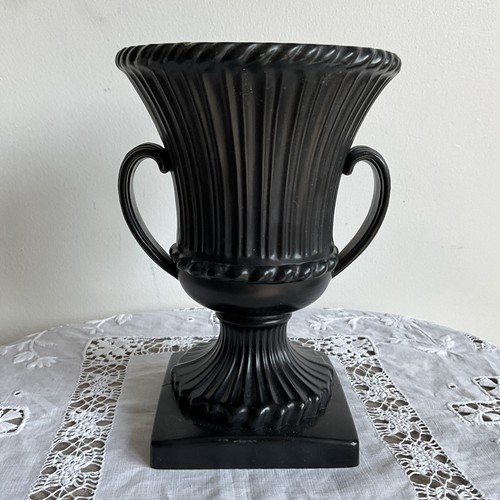 Vintage black heavy plastic - black,