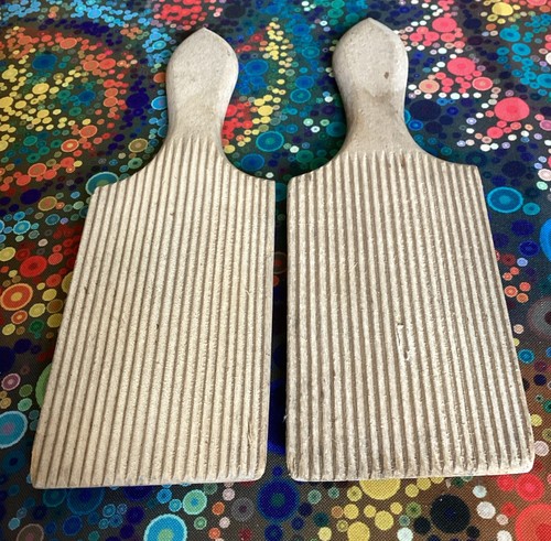Pair vintage wood - pair, of