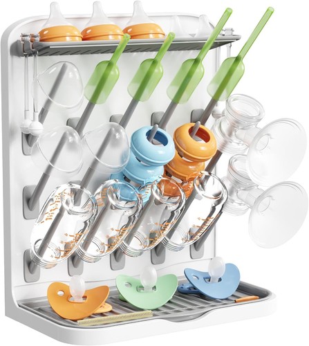 Large baby bottle - drying, rack