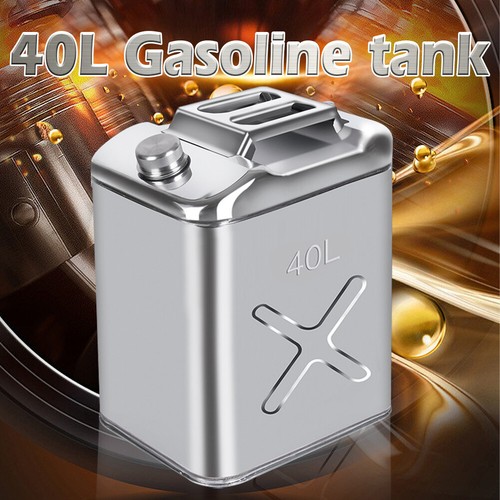 40l stainless steel petrol can - stainless,