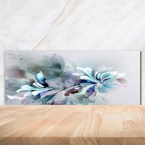 Kitchen glass splashback - kitchen,