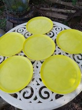 Set of 6 Retro Yellow Vintage