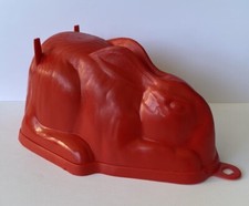 VINTAGE RED RABBIT SHAPED