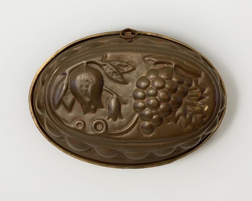 Vintage oval copper jelly - copper,