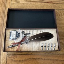 Feather Pen Set 1502 World Map