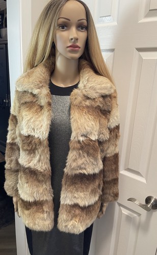 Rabbit fur genuine - fur,
