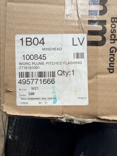 Worcester bosch plume - bosch, pitched