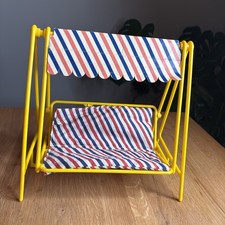 Pedigree Sindy Doll Furniture 1980s Vintage Garden Swing Hammock