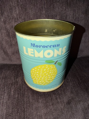 Medium lemon storage - storage, tin