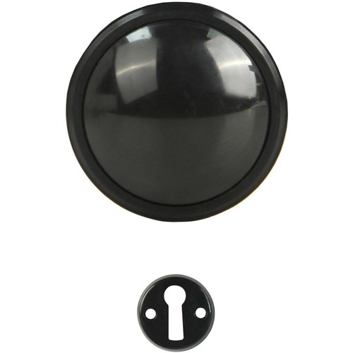 Mortice door knob set black - mortice,