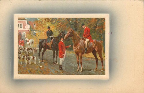 Postcard couple getting - postcard,