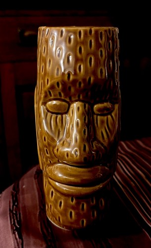 Vintage tiki mug vase - vintage,