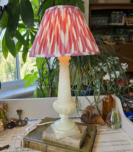 Vintage onyx table lamp - vintage,
