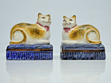 Pair of Staffordshire Cats on