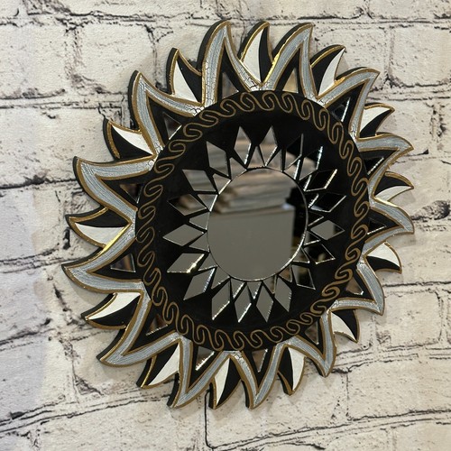 Black star mosaic - black,