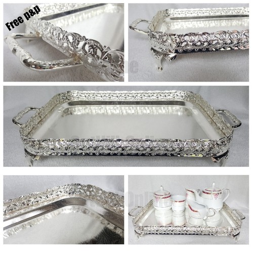 Silver rectangular 40cm - silver,