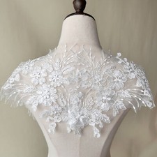 Blossom Off White Trim Beaded