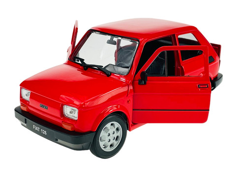 Welly fiat 126p red - 126p, 1:21