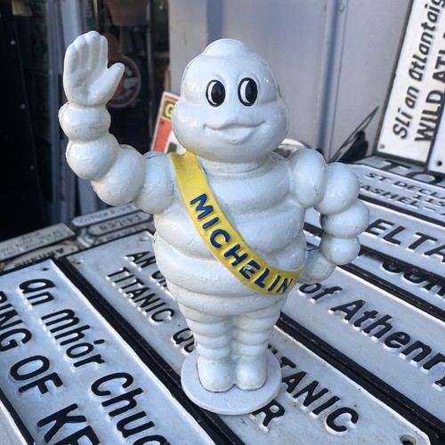 Michelin man cast iron money - michelin,