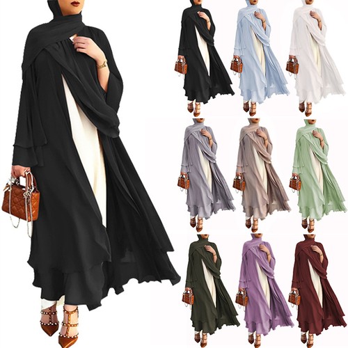 Dubai open kimono abaya muslim - abaya,
