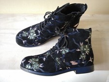 Women's shoes ankle boots camper twins size 38 black patterned real leather