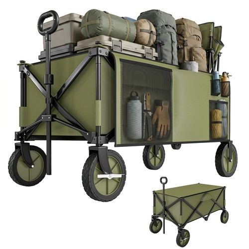 Outsunny folding wagon garden - folding,