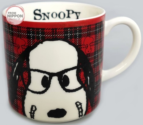 Snoopy mug - snoopy, (red/glasses)