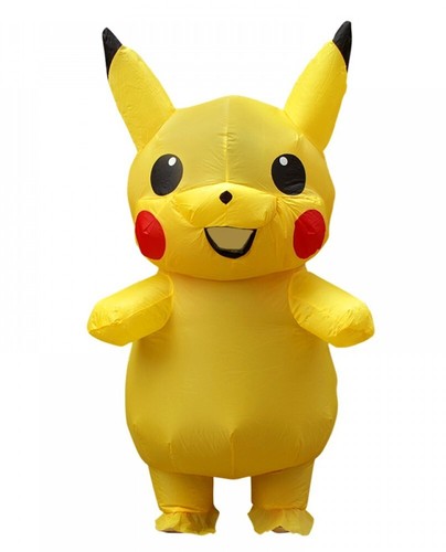 Adult inflatable yellow mouse - yellow,