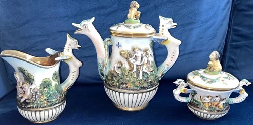 Capodimonte cherub dragon - capodimonte,