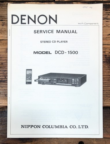 Denon dcd 1500 - dcd-1500, cd