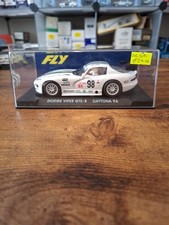 Fly A2 Dodge Viper GTS-R Azul Daytona 1996 Slot Car White #98